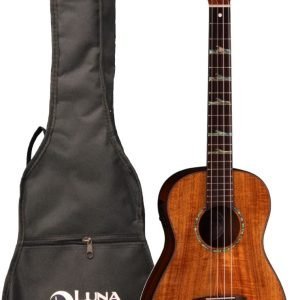 Luna High Tide Koa Baritone Acoustic-electric Ukulele - Satin Natural